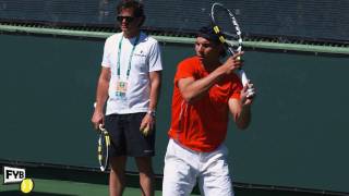 Amazing Closeup footage of Rafael Nadal hitting  Indian Wells Pt 41 [upl. by Florine]