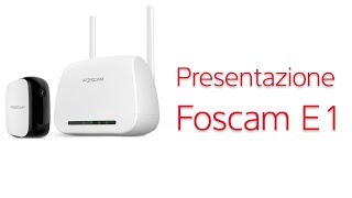 Kit Foscam E1 senza fili Telecamera IP di videosorveglianza Full HD con batteria di lunga durata [upl. by Adnyl370]