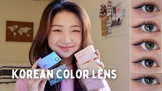 KOREAN COLOR CONTACTS  OLENS SEPTEMBER [upl. by Niliak]