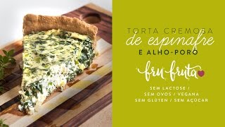 Como Fazer Torta Salgada Saudável Quiche Vegana [upl. by Nerat562]