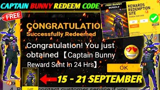 FREE FIRE REDEEM CODE TODAY 16 SEPTEMBER REDEEM CODE FREE FIRE  FF REDEEM CODE TODAY 16 SEPTEMBER [upl. by Gnep]