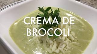 RECETA CREMA DE BROCOLIBROCCOLI CREAM RECIPE [upl. by Stelu]