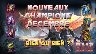 Présentation Nouveaux Champions Décembre  Raid Shadow Legends [upl. by Ulises]