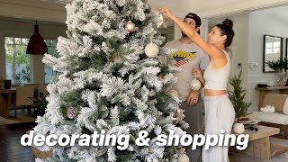 decorating for christmas and shopping  vlogmas 2023 [upl. by Onitsuj638]