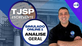 Análise do Simuladão 1  Escrevente TJSP 2024 [upl. by Nilyahs763]