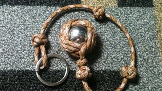 How to Tie The Celtic Slammer Paracord SelfDefense Key Chain [upl. by Acirt]