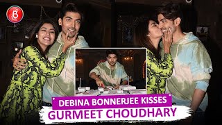 Debina Bonnerjee showers Kisses on hubby Gurmeet Choudhary On his 33rd Birthday [upl. by Fromma]