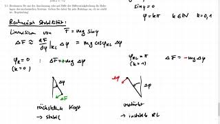 451 amp 452 ZUSATZAUFGABEN Tutorium GMRT  MRT  KIT  Ruhelagen Stabilität Linearisierung [upl. by Dowlen]