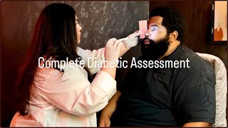 ASMR Dr Performs Complete Diabetic Assessment Endocrinologist Medical Exam of Eyes Mouth Hands [upl. by Ahtnahc]