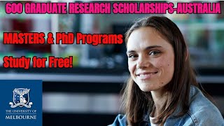 Study in Australia for FREE Tuition Waiver and Living Stipend [upl. by Reames]