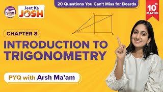 Introduction to Trigonometry Class 10 Maths Previous Year Questions for Boards  Arshdeep Maam [upl. by Katzen]