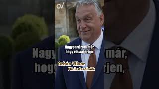 Orbán Viktort kérdezték Donald Trumpról és JD Vanceről shortfeed [upl. by Annais]