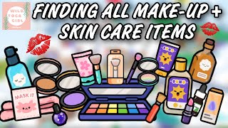 FINDING MAKE UP 💄  SKIN CARE ITEMS 🧖‍♀️ IN TOCA LIFE WORLD 🌎 [upl. by Gayleen]