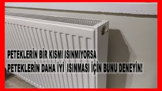 Kombi Petek Havası Nasıl Alınır  Peteğin Bir Kısmı Isınmıyorsa [upl. by Eaj229]