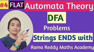 JNTUH  FLAT  Deterministic Finite Automata Stings Ends with DFA ProblemsRama Reddy MathsAcademy [upl. by Lemraj778]