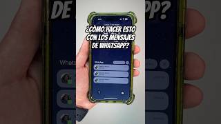 ¿CÓMO HACER ESTO CON LOS MENSAJES DE WHATSAPP  Shorts [upl. by Medorra54]