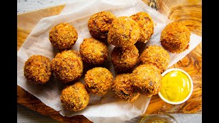 Bitterballen  Dutch Crispy Deep Fried Meatballs [upl. by Itsa]