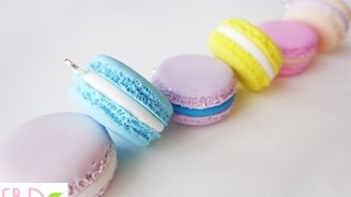 Macarons in fimo  DIY Fimo clay macarons [upl. by Ettenoitna]