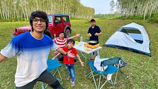 First Camping With Brothers 😍 [upl. by Neerihs]