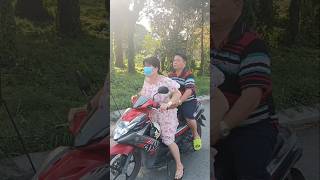 I thought he wasnt afraid of falling off his motorbike🤪🤣 funny shorts [upl. by Flo702]