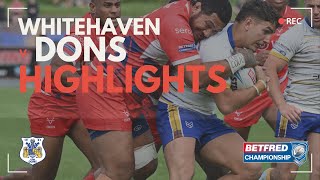 Whitehaven 28 Dons 24  Highlights [upl. by Latini]