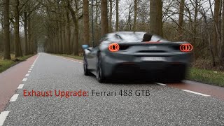 Ferrari 488 GTB with LOUD Capristo Exhaust [upl. by Redliw]