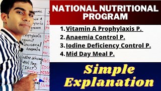 National Nutritional Programmes in India In Hindi  Nutritional Program in India  Swasthavritta [upl. by Minda]