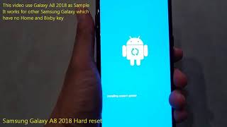 Samsung Galaxy A8 2018 Hard reset [upl. by Xavler]