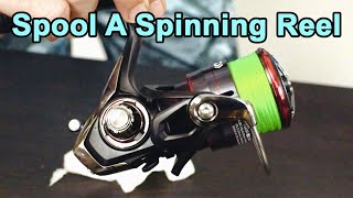 How To Spool A Spinning Reel With Braid Avoid These Common Mistakes [upl. by Sonafets510]