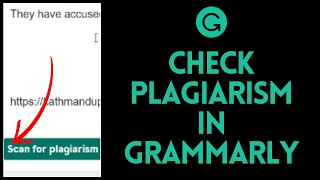 How to Check Plagiarism on Grammarly 2024  Grammarly Tutorial [upl. by Garling]