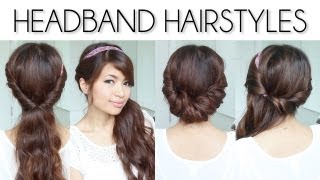 ♥ Easy Everyday Headband Hairstyles for Short and Long Hair Tutorial [upl. by Puff129]