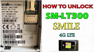 How to Unlock SMLT300 Smile 4G LTE MiFi [upl. by Hanako]