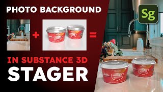 Add a photo background to Adobe Substance 3D Stager [upl. by Nosrak]