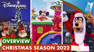 🎄 Complete Overview Christmas Season 2022 at Disneyland Paris  Saison Noel 2022 [upl. by Annanhoj]