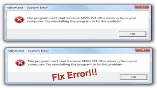 Cách fix lỗi thiếu Dll trên windows [upl. by Atiuqcir561]