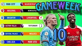 نصائح مباريات الجولة 10 من فانتازي الدورى الإنجليزي  GW10 FPL Tips [upl. by Aniretake]