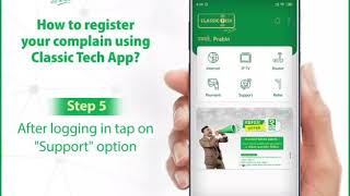 How to create Support tickets through Classic Tech App [upl. by Anaj]