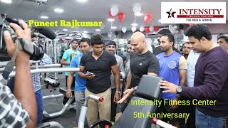 Power Star Puneet Rajkumar at Intensity Fitness Center Malleshwaram [upl. by Shields]