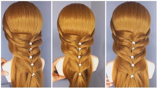 Easy and quick hairstyles for girls  A simple hairstyle that makes you beautiful and charming [upl. by Attennod]