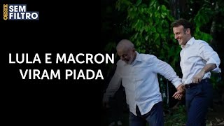 Imagens de Lula e Macron na Amazônia viram piada na internet [upl. by Mountford]