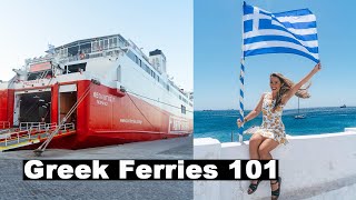 Greek Ferry Travel  Everything you need to know  Mykonos to Athens Greece  Fast Ferries [upl. by Verras803]