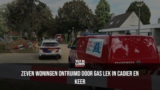 OPNIEUW GASLEIDING GERAAKT IN CADIER EN KEER 7 WONINGEN ONTRUIMD [upl. by Ylellan]