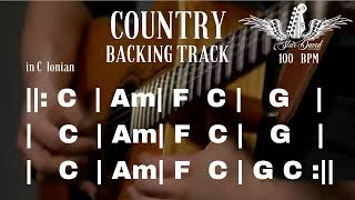 Backing Track Country in C Ionian [upl. by Preiser551]