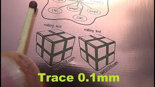 CNC WEGSTR  Milling test FR4 [upl. by Asteria]