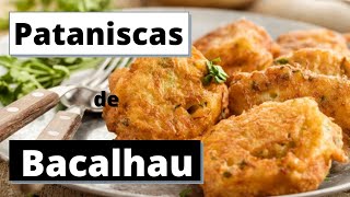 Como fazer Pataniscas de Bacalhau fofinhas  Receita Portuguesa [upl. by Yhtrod]