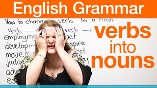 How to change a verb into a noun [upl. by Tol]