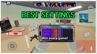 BEST Settings for Roblox Arsenal Mobile 2024 [upl. by Johppah217]