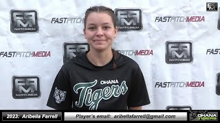 2023 Aribella Farrell 41 GPA  Pitcher Softball Skills Video  Ohana Tigers Gold [upl. by Aseeral]