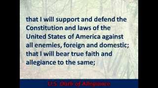 US Oath of Allegiance  Hear and Read the Full Text [upl. by Anbul]