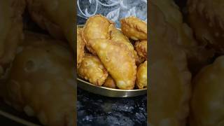 Gujiya  Purukiya Recipe 😋😋 shorts short youtubeshorts youtube [upl. by Llydnek103]